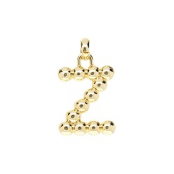 约19.6x33.2毫米电镀金色铜吊坠