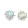 Organic Claws Bubble Claw Thorns Point Heart Plant Spiky Semi-precious Stone Amazonite Pendant
