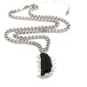 18x2inch Czech Meteorite Moldavite Handmade Brutalist Y2k Free Form Bubble Claw Oval Thorns Organic Claws Spiky Necklace