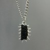 18x2inch Czech Meteorite Moldavite Handmade Brutalist Y2k Free Form Bubble Claw Oval Thorns Organic Claws Spiky Necklace