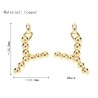 Approx 23.9x34.8mm Letter Gold Plated Pendant Special Gift Jewelry For Women