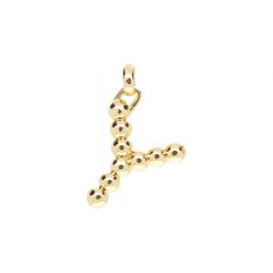 Approx 23.9x34.8mm Letter Gold Plated Pendant Special Gift Jewelry For Women