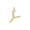 Approx 23.9x34.8mm Letter Gold Plated Pendant Special Gift Jewelry For Women