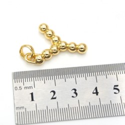 Approx 23.9x34.8mm Letter Gold Plated Pendant Special Gift Jewelry For Women