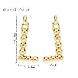 Approx 14.4x33.3mm Letter Gold Plated Pendant Special Gift Jewelry For Women