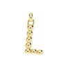 Approx 14.4x33.3mm Letter Gold Plated Pendant Special Gift Jewelry For Women